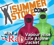 backcountry skiing canada summer stoke comp rab vapour rise alpine lite jacket