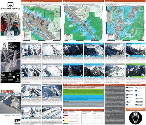 Fernie Ski Touring Map