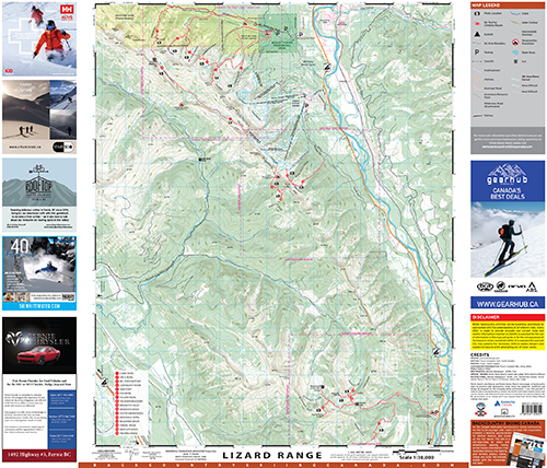 Fernie Ski Touring Map