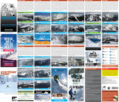 Kootenay Pass Ski Touring Map