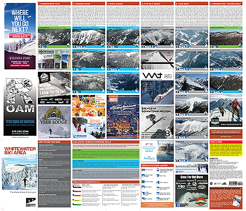 Whitewater Ski Resort Ski Touring Map