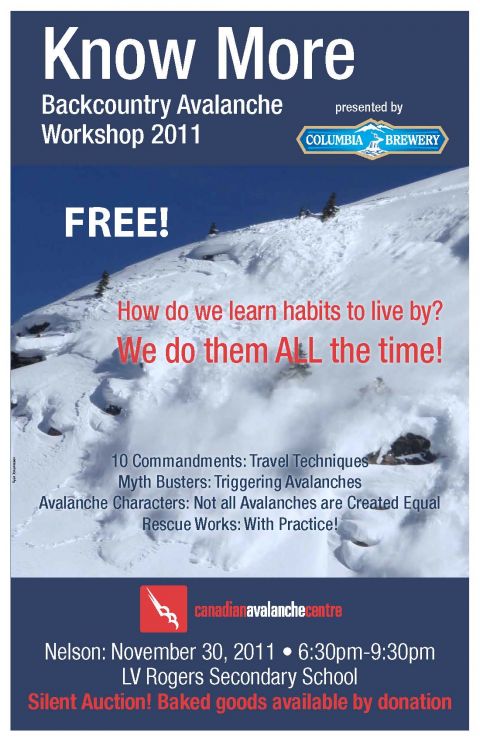 CAC backcountry avalanche workshops