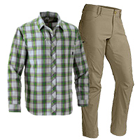 First Ascent Guide Pants and First Ascent High Route Shirt