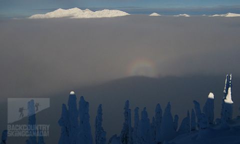 Grassy Hut Bonnington Traverse Backcountry Skiing 