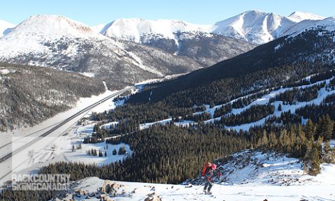 backcountry skiing Colorado Loveland Pass