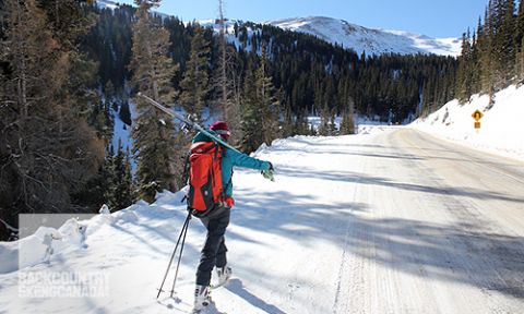 backcountry skiing Colorado Loveland Pass