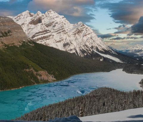 Backcountry skiing Banff Lake Louise