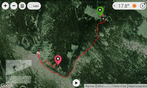 Toad Mountain Backcountry Skiing