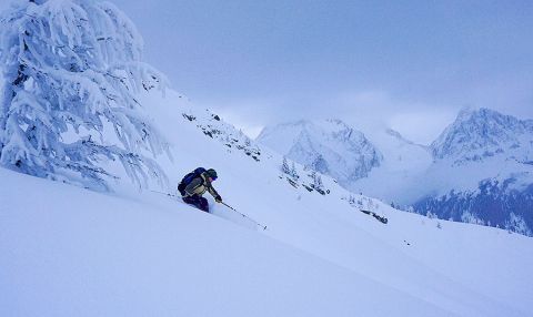 Backcountry Skiing Jumbo Cabin