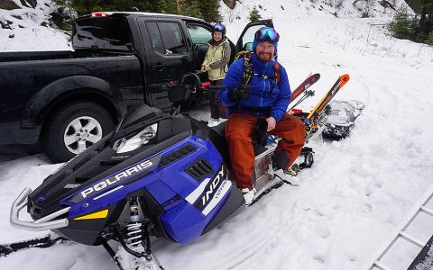 Backcountry Skiing Jumbo Cabin