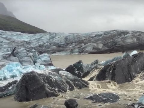 Glacier calving