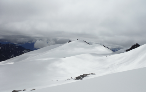 Looking out on the glacier