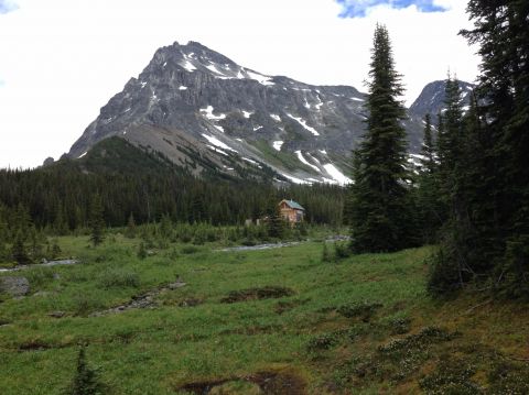 Lodge with Mallard Peaks in background