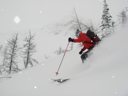 Five Mile Whitewater backcountry skiing