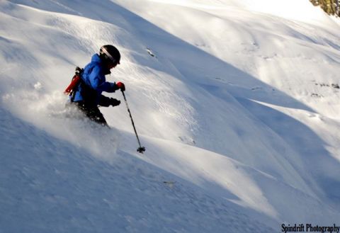 Descending from Sapphire Col