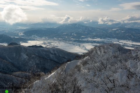 The terrain of Nozawa Onsen