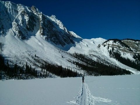 Crossing Sherbrooke Lake. 