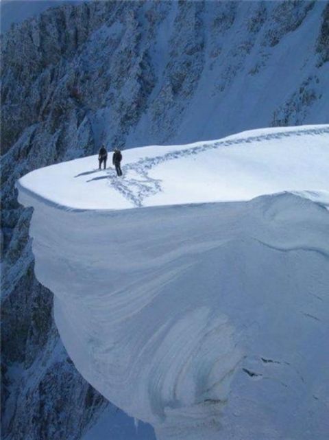 backcountry skiing cornice safety