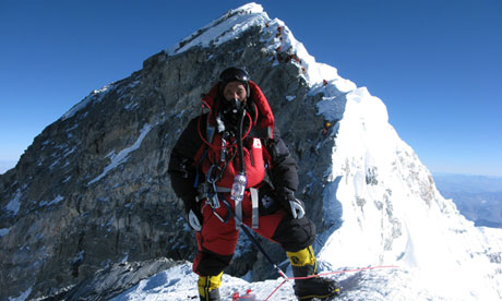 Apa-Sherpa-at-Hillary-Step- Mount Everest