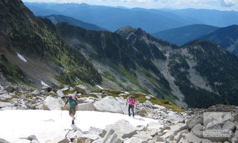 Gray's Peak South Face Climb Kokanee Glacier Park 