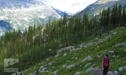 Gray's Peak South Face Climb Kokanee Glacier Park 