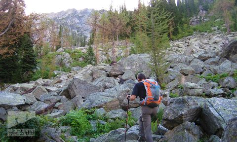 Gray's Peak South Face Climb Kokanee Glacier Park 