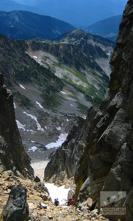 Gray's Peak South Face Climb Kokanee Glacier Park 