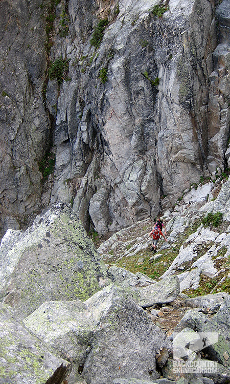 Gray's Peak South Face Climb Kokanee Glacier Park 