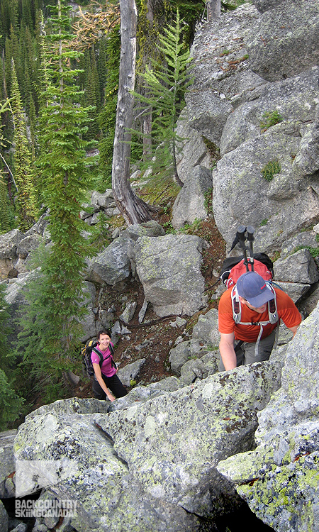 Gray's Peak South Face Climb Kokanee Glacier Park 