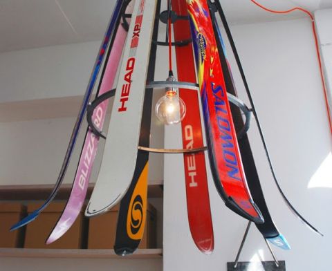 Ski Chandelier