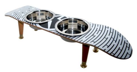 Snowboard Dog Feeder