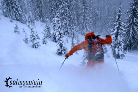 Skiing in Barkerville