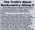 The Truth about backcountry Skiing