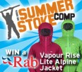 Summer Stoke Comp Prize #2 - WIN a Rab Vapour Rise Lite Alpine Jacket