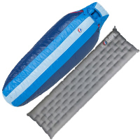 Big Agnes Lost Ranger 15 Sleeping Bag and Q-Core Sleeping Pad 