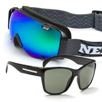Optic Nerve Boreas Rocker Goggles and Grifter Glasses