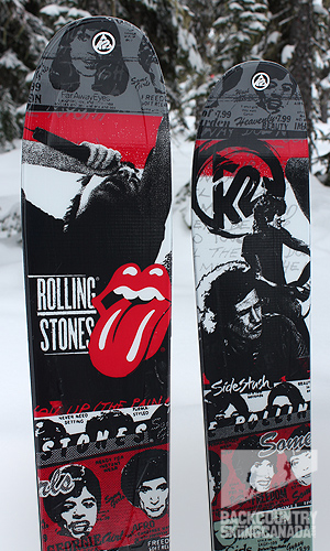 K2 Rolling Stones SideStash Skis - special edition 