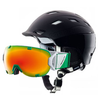 Marker Ampire 2 Mips Green/Orange Casques ski homme : Snowleader