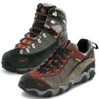 Oboz Beartooth Boots and Oboz Firebrand 2 Hiking Shoes