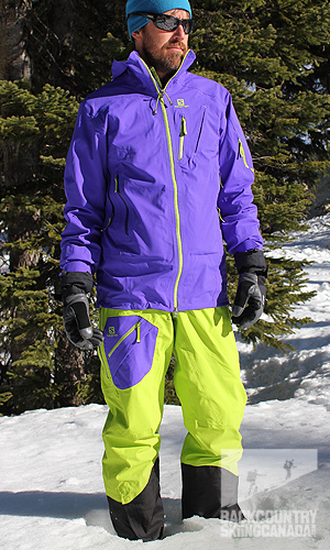 Salomon Quest Motion Fit Jacket, Salomon Quest Motion Fit Pants, backcountry skiing, review, ski touring, powder