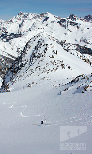 Valhalla Mountain Lodge backcountry skiing