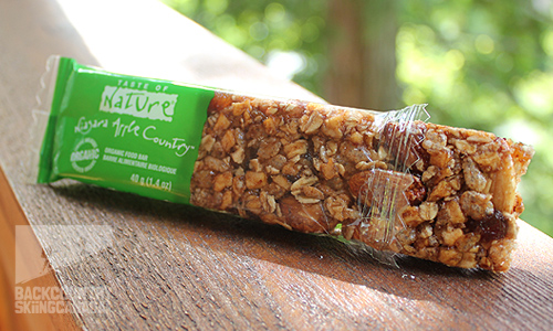 Taste of Nature Bars backcountry skiing energy bars