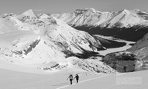 Backcountry Skiing Canada, wapta traverse,  Peyto Hut, Bow Hut, Balfour Hut, Scott Duncan Hut, Mt. Olive, Mt. Balfour