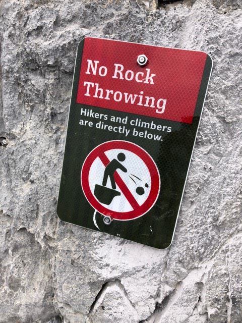 Rock Throwing Hiker 