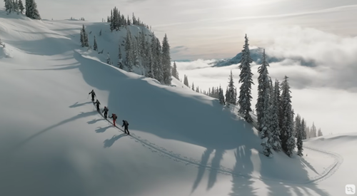 Christine in the Monashee Mountains