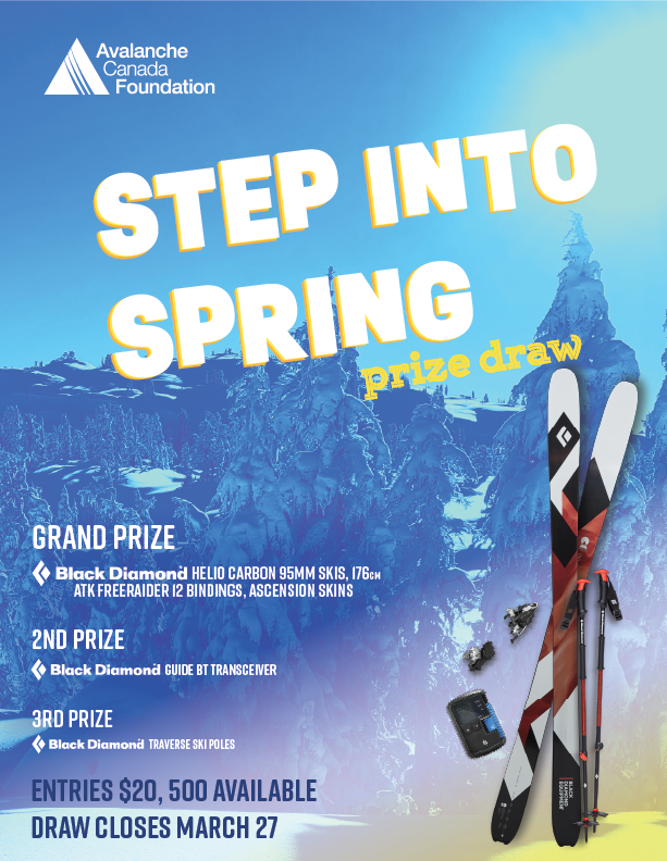 Avalanche Canada Foundation Step into Spring Prize Draw