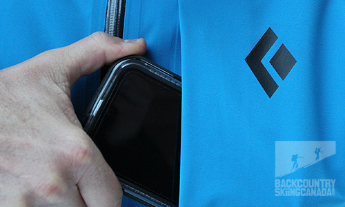 Chest pocket is ideal for valuables you need close at hand.