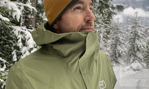 The jacket's centre zipper has a generous overlap at the top with a snap to fasten things snug as well as a soft merino insert in the chin area to absorb moisture and keep that next-to-skin feel at a premium.