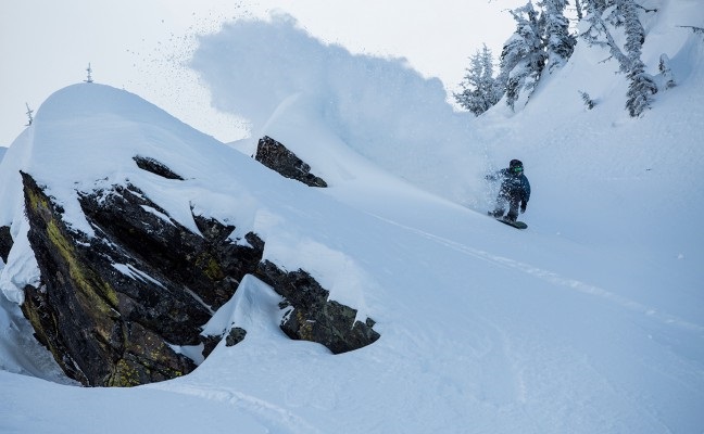 Christian Haller crushing the British Columbia backcountry