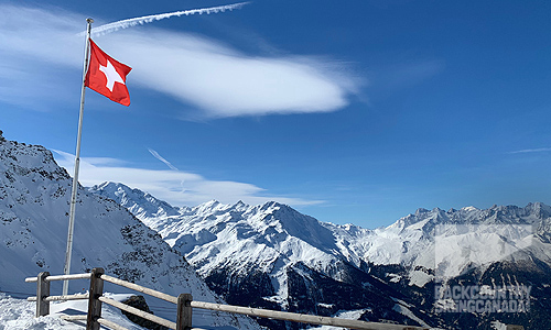 Skiing touring Verbier Switzerland